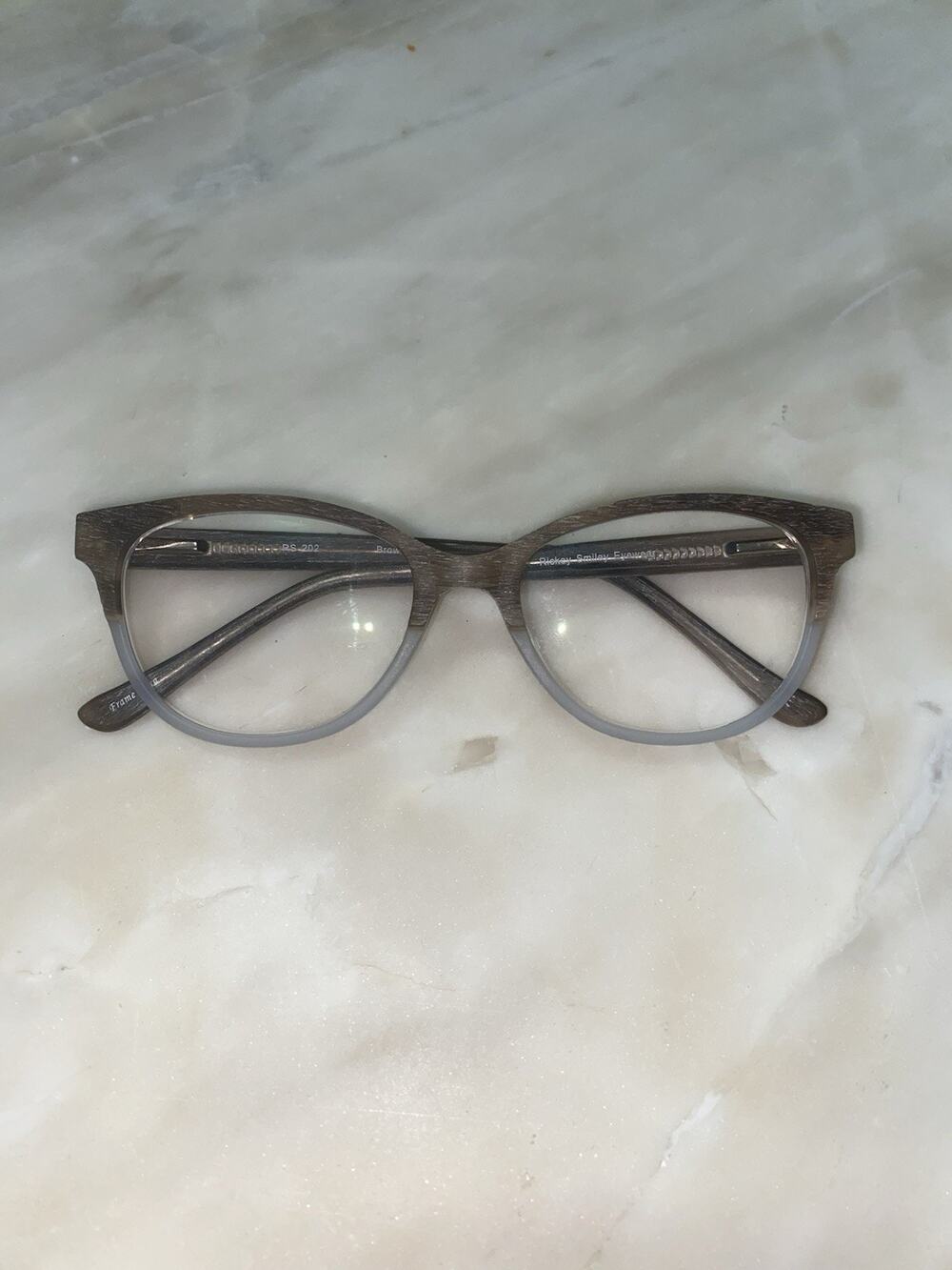 Rickey Smiley Eyewear RS 202 Eyeglasses Frames BROWN gray gradient 53/17/140